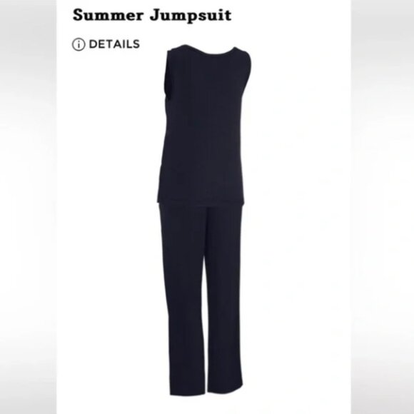 CAbi Summer Sleeveless Jumpsuit #5954 Navy Size: Small - Picture 8 of 10